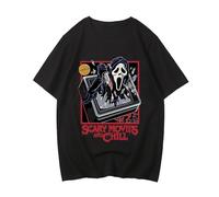 y un lei Scream VI Ghostface Tshirts Men Horror Scary Movies and Chill T-Shirts Black M