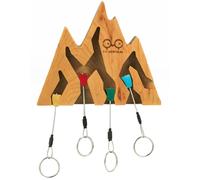 Y&Y Vertical - Porte-clés mural - Key Holder Mountain - Cherry en Bois - Beige Beige