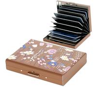 Y YONGYUAN Portefeuille fin en métal avec blocage RFID - Porte-cartes en aluminium avec pince à billets/sangle pour billets | Portefeuille minimaliste résistant aux rayures pour homme et femme | Peut