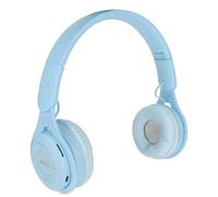 Y08 - écouteurs pour Enfants, Design Macaron élégant, Son Stéréo, Confortable, Pliable, sur L'oreille, 1 Pièce (Blue)