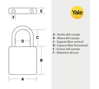 Y110b/20/111/1/B Brass Padlock,20mm,1 Box,20mm