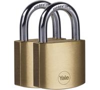 Y110b/40/122/2-Set Of 2 40 Mm Lockable Brass Padlocks With Hardened Steel Shackle 3 Keys For School Locker,Sports Locker,Tool Box,Cabinet,40 Mm