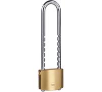 Y110b/50/155/1-Brass Padlock 50 Mm,Adjustable Xl Hardened Steel Shackle,3 Keys-For School Locker,Sports Locker,Tool Box,Cabinet