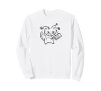 Y2K 90s Angry Scary Tomcat Chat avec Couteau Sweatshirt