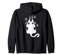 Y2K 90s Chat Tomcat effrayé, Laissant des Marques de griffures Sweat à Capuche