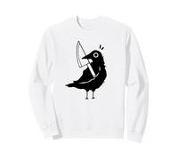 Y2K 90s Corbeau foncé avec Couteau Sweatshirt