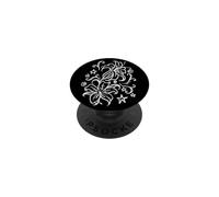 Y2K 90s Line Art Orchidée Fleur Tatouage Style PopSockets PopGrip Adhésif