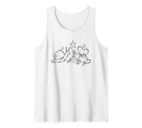 Y2K 90s Snail Mouse and Worm Tea Time Under The Stars Débardeur