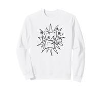 Y2K Années 90 Chat Tomcat Effrayant avec Couteau est en colère Sweatshirt