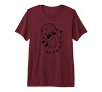 Y2K Années 90 Creepy Raton Laveur Evil Laugh Under The Moon T-Shirt Haut de Gamme