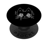 Y2K Années 90 Le Chat Tomcat Triste pleure en Larmes PopSockets PopGrip Adhésif