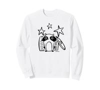 Y2K Années 90 Voleur de Pizza Mignon Raton Laveur sous Les étoiles Sweatshirt