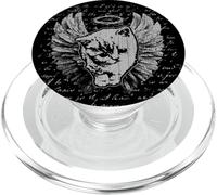 Y2K Cat Chain Heart Cute Emo Goth 90s 2000s Vintage Graphic PopSockets PopGrip pour MagSafe