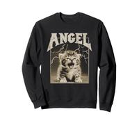 Y2K Cat Cute Silly Angel 90s 2000s Grunge Vintage Graphic Sweatshirt