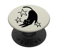 Y2K Chat endormi des années 90 Qui s'étend sous Les étoiles PopSockets PopGrip Adhésif
