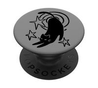 Y2K Chat endormi des années 90 s'étirant sous la Queue étoilée PopSockets PopGrip Adhésif