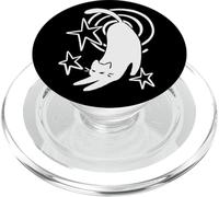 Y2K Chat endormi des années 90 s'étirant sous la Queue étoilée PopSockets PopGrip pour MagSafe