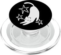 Y2K Chat endormi Mignon des années 90 s'étirant sous Les étoiles PopSockets PopGrip pour MagSafe