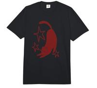 Y2K Chat Tomcat endormi des années 90 s'étirant sous Les étoiles Comfort Colors Adult Heavyweight T-Shirt