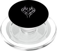 Y2K Cœur Gothique Emo Tribal Coeur Romantique Amour PopSockets PopGrip pour MagSafe