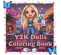 Y2K Dolls Coloring Book: 40 Cute Doll Pages Inspired by Early 2000s Outfits | Bold and Easy for Kids, Adults and Teens | Relaxation and Stress Relief