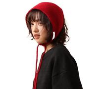 Y2k Écharpe triangulaire en laine d'hiver pour femme - Chapeau de protection auditive tricoté doux et chaud avec nœud au menton pour le quotidien, les voyages, les fêtes (#3, 50 x 20 cm)