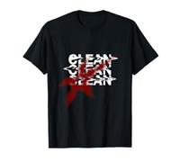 Y2K Glitch Typographie Rouge Demi-Teinte Streetwear Esthétique T-Shirt