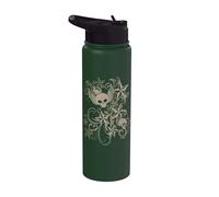 Y2k Grunge 2000s Skull Star Emo Harajuku Goth Scene Brown Stainless Steel Insulated Water Bottle
