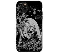 Y2K Grunge Anime Goth Alt Sigilism Japanese Zombie Graphic Coque pour iPhone 11 Pro Max