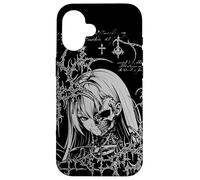 Y2K Grunge Anime Goth Alt Sigilism Japanese Zombie Graphic Coque pour iPhone 16
