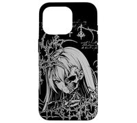 Y2K Grunge Anime Goth Alt Sigilism Japanese Zombie Graphic Coque pour iPhone 16 Pro