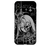 Y2K Grunge Anime Goth Alt Sigilism Japanese Zombie Graphic Coque pour iPhone XS Max