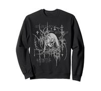 Y2K Grunge Anime Goth Alt Sigilism Japanese Zombie Graphic Sweatshirt