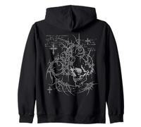 Y2K Grunge Goth Alt Skull Sigilism Vintage Graphic Sweat à Capuche