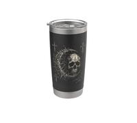 Y2K Grunge Goth Skull Sigil Dark Academia Occult Graphic Gobelet isotherme en acier inoxydable double paroi