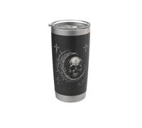 Y2K Grunge Goth Skull Sigil Dark Academia Occult Graphic Gobelet isotherme en acier inoxydable double paroi
