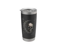Y2K Grunge Goth Skull Sigil Dark Academia Occult Graphic Gobelet isotherme en acier inoxydable double paroi