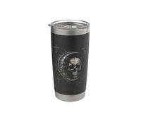 Y2K Grunge Goth Skull Sigil Dark Academia Occult Graphic Gobelet isotherme en acier inoxydable double paroi