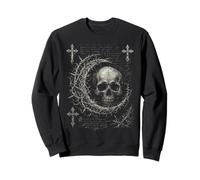 Y2K Grunge Goth Skull Sigil Dark Academia Occult Graphic Sweatshirt