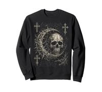 Y2K Grunge Goth Skull Sigil Dark Academia Occult Graphic Sweatshirt