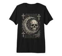 Y2K Grunge Goth Skull Sigil Dark Academia Occult Graphic T-Shirt Haut de Gamme