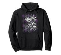 Y2k Grunge Skull Wings Star Purple 2000s Emo Harajuku Goth Sweat à Capuche