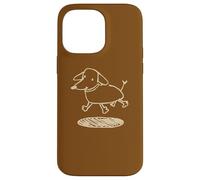 Y2K Happy Cute Teckel Wiener Dog Années 90 Coque pour iPhone 14 Pro Max