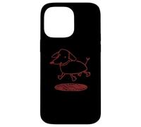 Y2K Happy Cute Wiener Dog Teckel Années 90 Coque pour iPhone 14 Pro Max