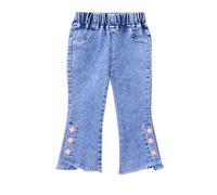 Y2k Jean pour Fille Pantalon Palazzo Jambes Baggy en Coton Casual Demin Pantalons Fluide Et Respirant Hip Hop Streetwear Sport Pants Quotidien