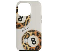 Y2K Léopard Lucky 8 Ballons Esthétique Wild Trendy Coque pour iPhone 13 Pro