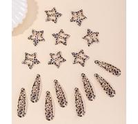 Y2K Lot de 8 paires de barrettes à cheveux en métal pour femme - Barrettes à cheveux antidérapantes Y2K pour cheveux fins et épais, pois vanille