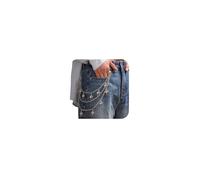 Y2K Star Chaîne de pantalon en jean pour homme et femme - Chaîne de hanche punk multicouche en métal argenté brillant accessoire de taille tendance pour festival de musique, concert, cosplay