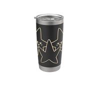 Y2K Star Trio Dancing des années 90 Gobelet isotherme en acier inoxydable double paroi