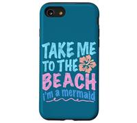 Y2K Take Me to The Beach I'm a Mermaid Retro 2000s Esthétique Coque pour iPhone SE (2020) / 7/8